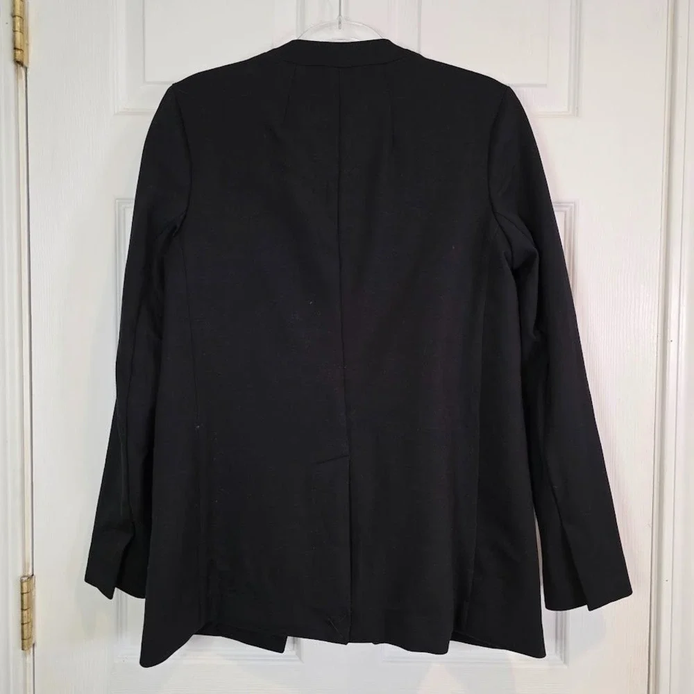 Spanx The‎ Perfect Collarless Blazer Size S 20384R Classic Black Single Button